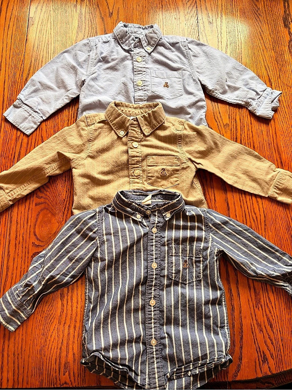 3 Gap 2T Button Down Shirts